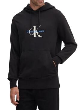 Moletom Calvin Klein Jeans Distressed preto para homem