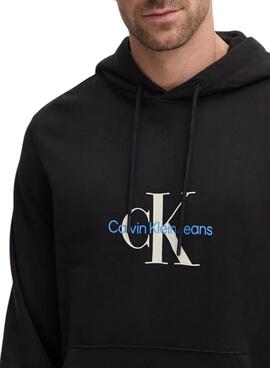 Moletom Calvin Klein Jeans Distressed preto para homem