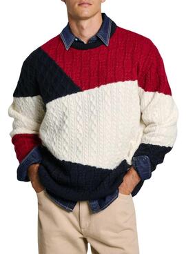 Camiseta Pepe Jeans Court colorblock para homem
