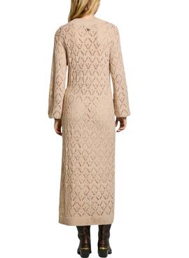 Vestido Pepe Jeans Hailey bege para mulher