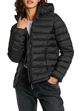 Jaqueta Pepe Jeans Ammy curta preta para mulher