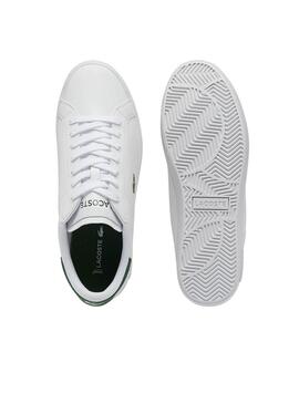 Ténis Lacoste Powercourt Branco e Verde para homem