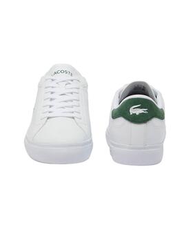 Ténis Lacoste Powercourt Branco e Verde para homem