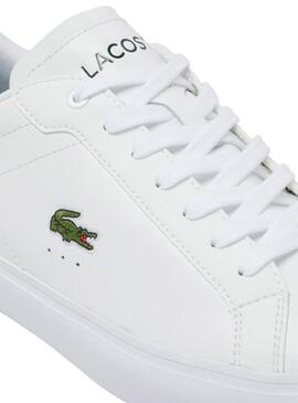 Ténis Lacoste Powercourt Branco e Verde para homem