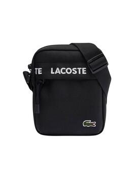 Bolsa camera Lacoste Logo Preto para homem