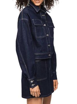 Casaca Denim Pepe Jeans Peggy Dua Lipa Mulher