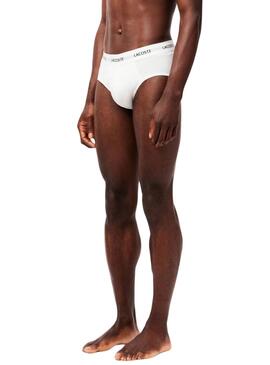 Pack de Cuecas Lacoste Slip Cores Neutras para homem