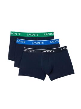 Pack de Boxers Lacoste Azul Marinho para homem