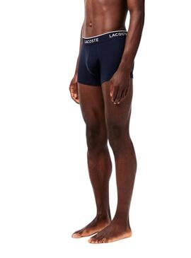Boxers Lacoste Boxer Bordô, Rosa e Azul para homem
