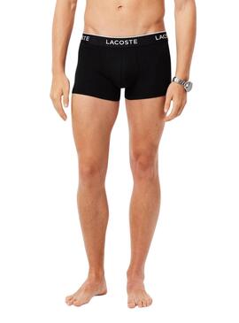 Boxers Lacoste Boxer Verde, Vermelho e Preto para homem