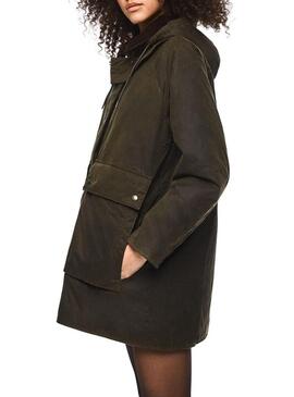 Parka Pepe Jeans Corina Verde Dua Lipa para Mulher