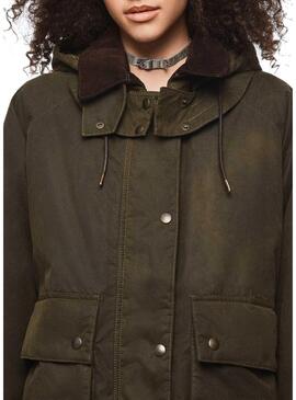 Parka Pepe Jeans Corina Verde Dua Lipa para Mulher