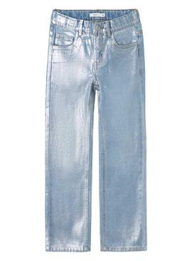 Jeans Name It Rose Azul Claro para menina