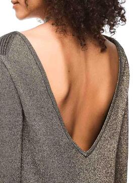 Vestido Pepe Jeans Kate Dua Lipa Gold para Mulher