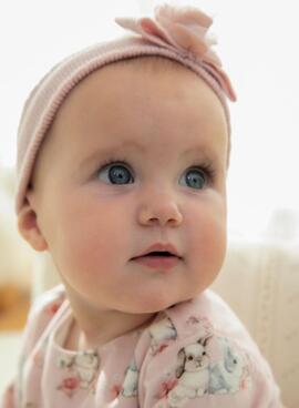 Vestido Mayoral Cottontails Rosado para menina