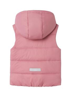 Colete Name It Monay Acolchoado Rosa para menina