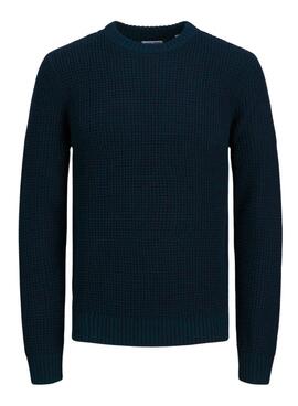 Jersey Jack and Jones Liam Azul Marinho para homem