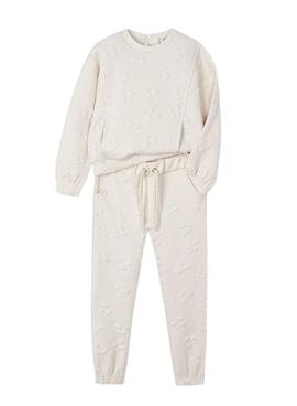 Conjunto de moletom acolchoado Mayoral  Flor para menina