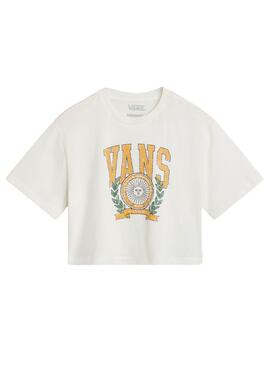Camiseta Vans First Team Crudo para menina