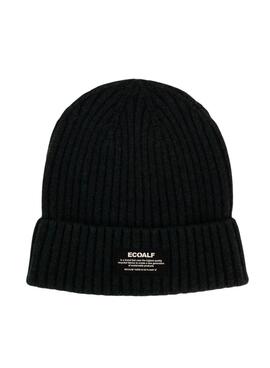 Gorro Ecoalf Thick preto para homem e mulher