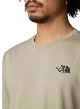 Camiseta The North Face Redbox Graphic bege para homem