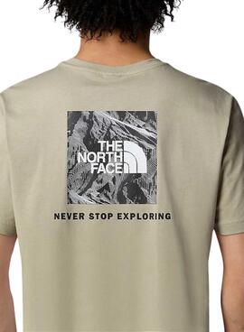 Camiseta The North Face Redbox Graphic bege para homem