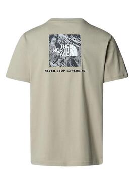 Camiseta The North Face Redbox Graphic bege para homem