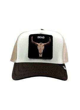 Boné Goorin Bros The Dead Skull Preto e Branco para homem