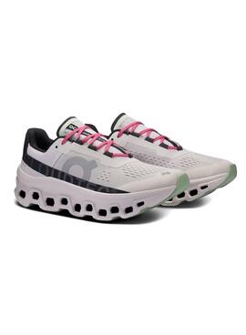 Ténis On Running Cloudmonster Cinza Claro para homem