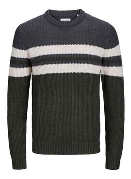 Camisola Jack and Jones Sander Azul Marinho para homem