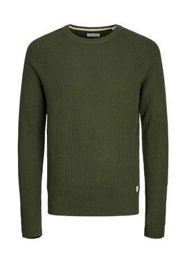 Camisola Jack and Jones Pannel Verde para homem