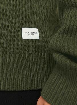 Camisola Jack and Jones Pannel Verde para homem