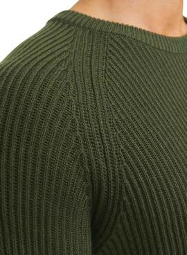 Camisola Jack and Jones Pannel Verde para homem