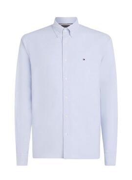 Camisa Tommy Hilfiger Oxford azul para homem