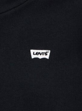 Moletom Levis Batwing com capuz preto para menina