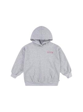 Hoodie Levis Collegiate Cinza para menina