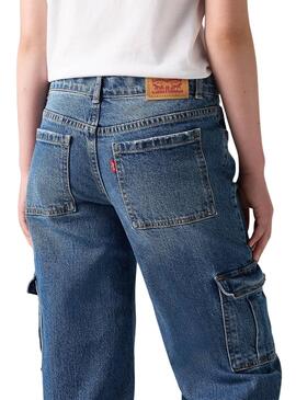 Jeans Levis 94 Baggy Cargo para menina