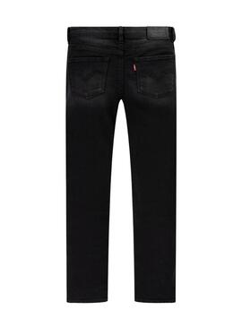 Jeans Levis 710 Preto Super Skinny para menina
