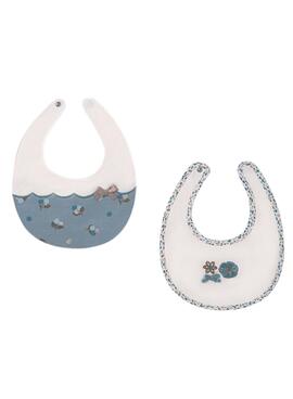 Conjunto de 2 Babadores Mayoral Azul Polar para bebê