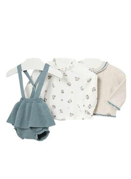 Conjunto Mayoral 3 Peças Jardineira para bebê