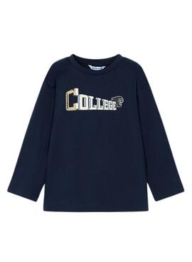 Conjunto de Camisetas Mayoral Collegue Preto para menino