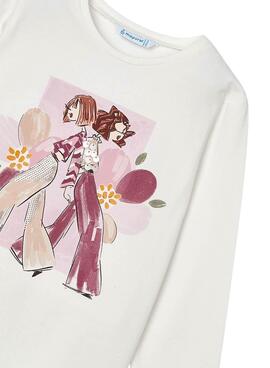 Camiseta Mayoral Chic Blossom Duo para menina