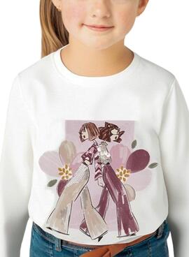 Camiseta Mayoral Chic Blossom Duo para menina