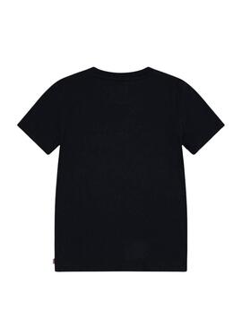 Camiseta Levis Floral Batwing preto para menina