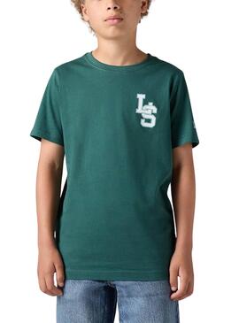Camiseta Levis Monograma verde para crianças