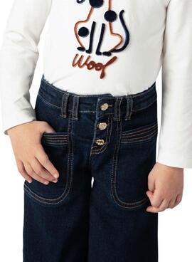 Calças Jeans Mayoral Denim Escuro para menina