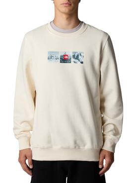 Moletom The North Face Expedition System bege para homem.