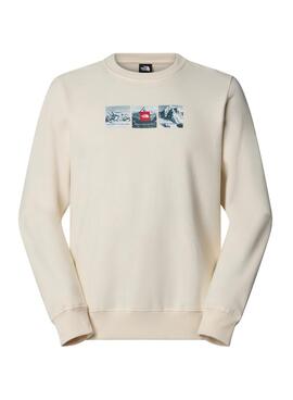 Moletom The North Face Expedition System bege para homem.