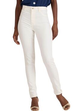Jeans Naf Naf Malia Slim Beij para mulher
