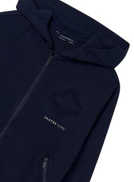 Moletom Mayoral com Zíper Azul Marinho para menino